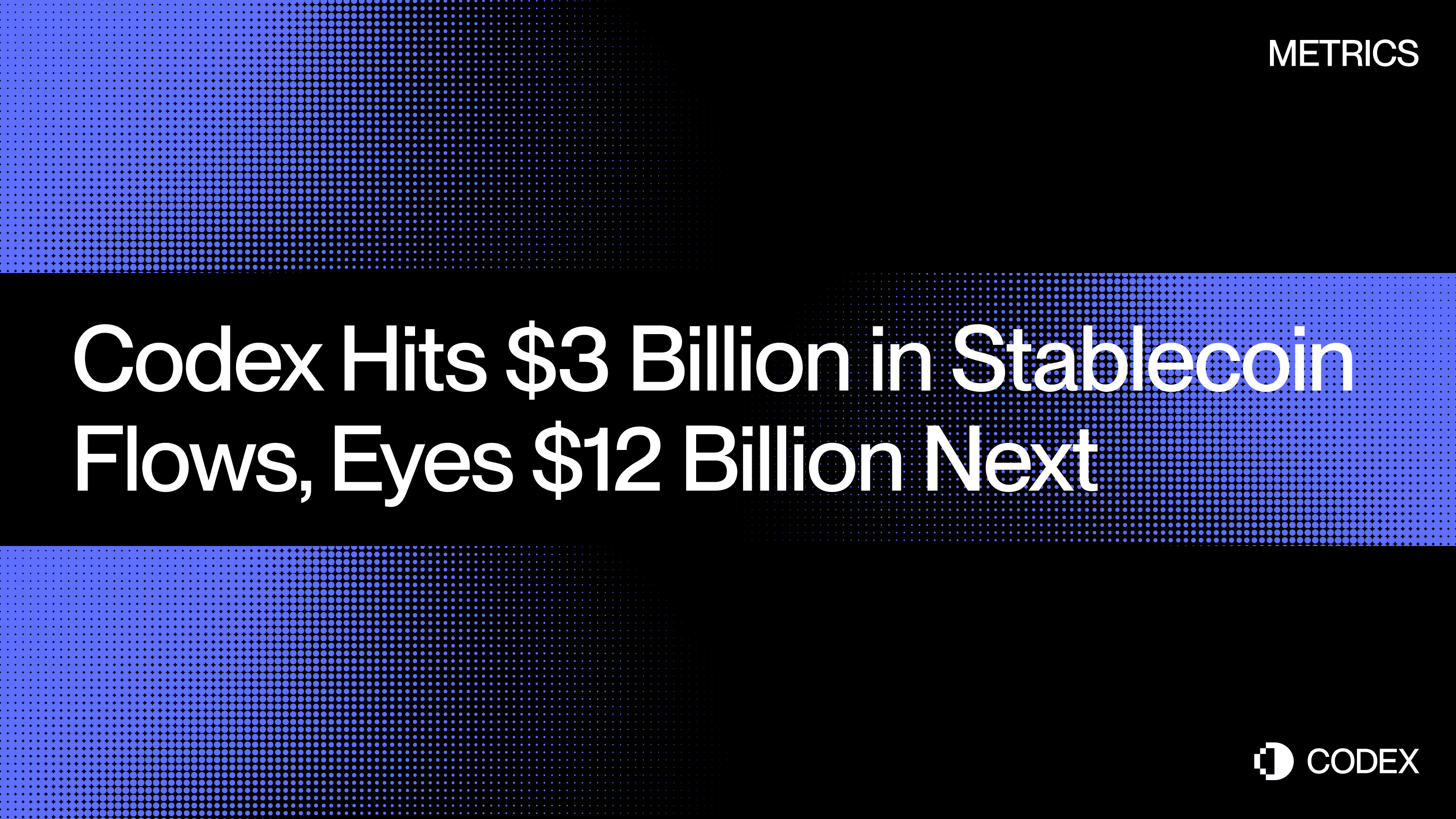 Codex Hits $3 Billion in Stablecoin Flows, Eyes $12 Billion Next