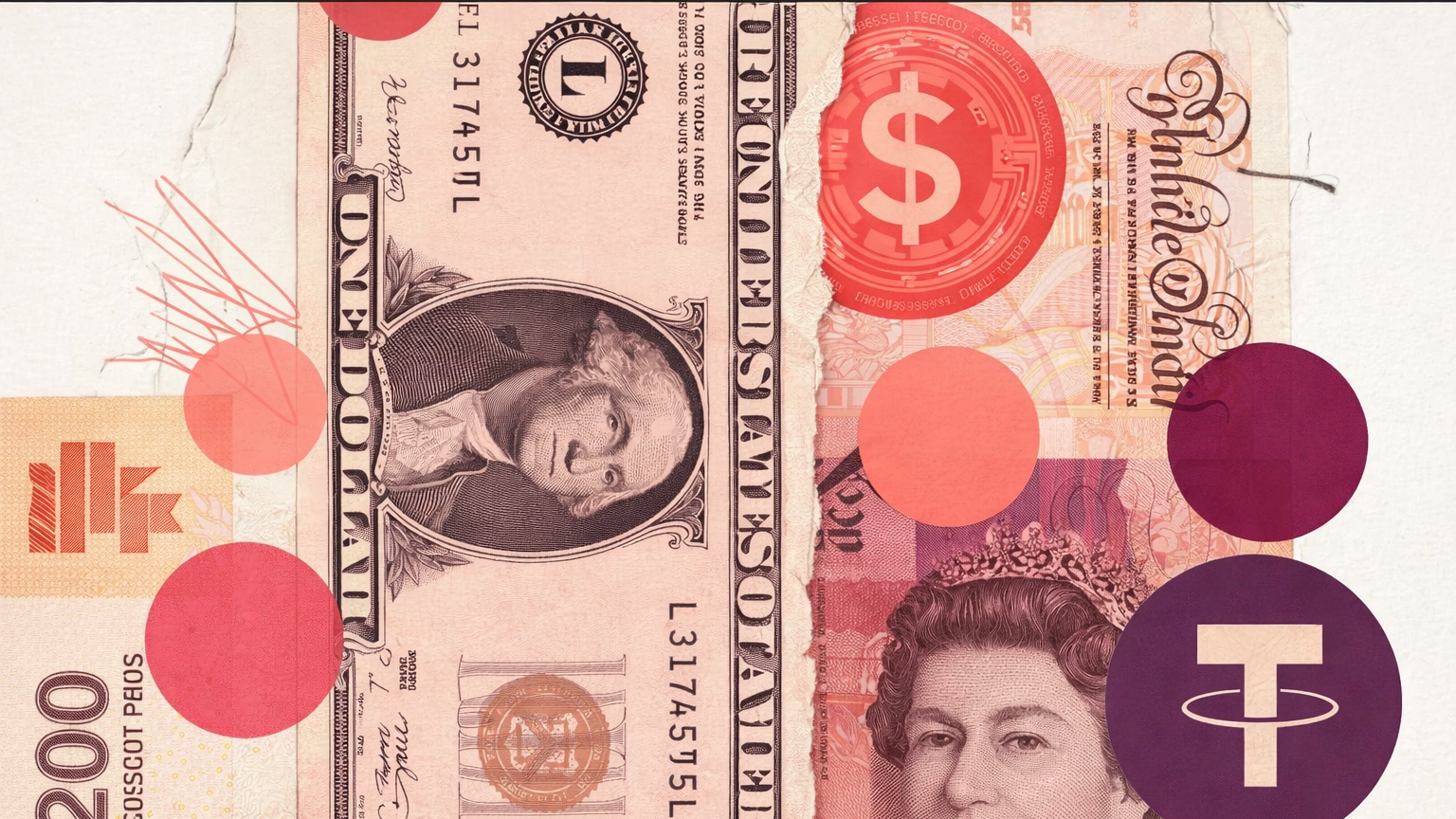 Currency collage